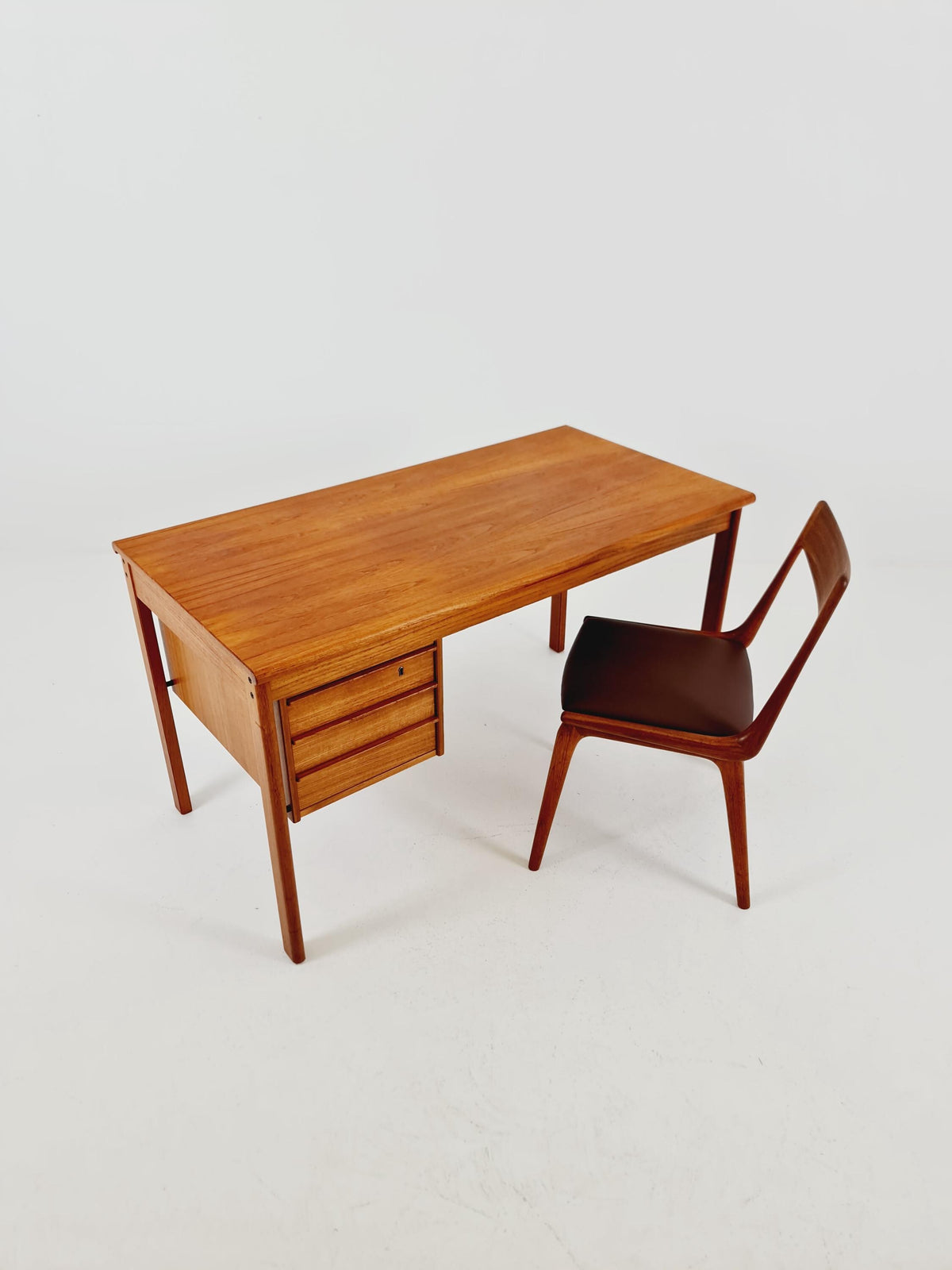Danish teak desk Desk by Peter Lovig Nielsen for Lovig , 1960s