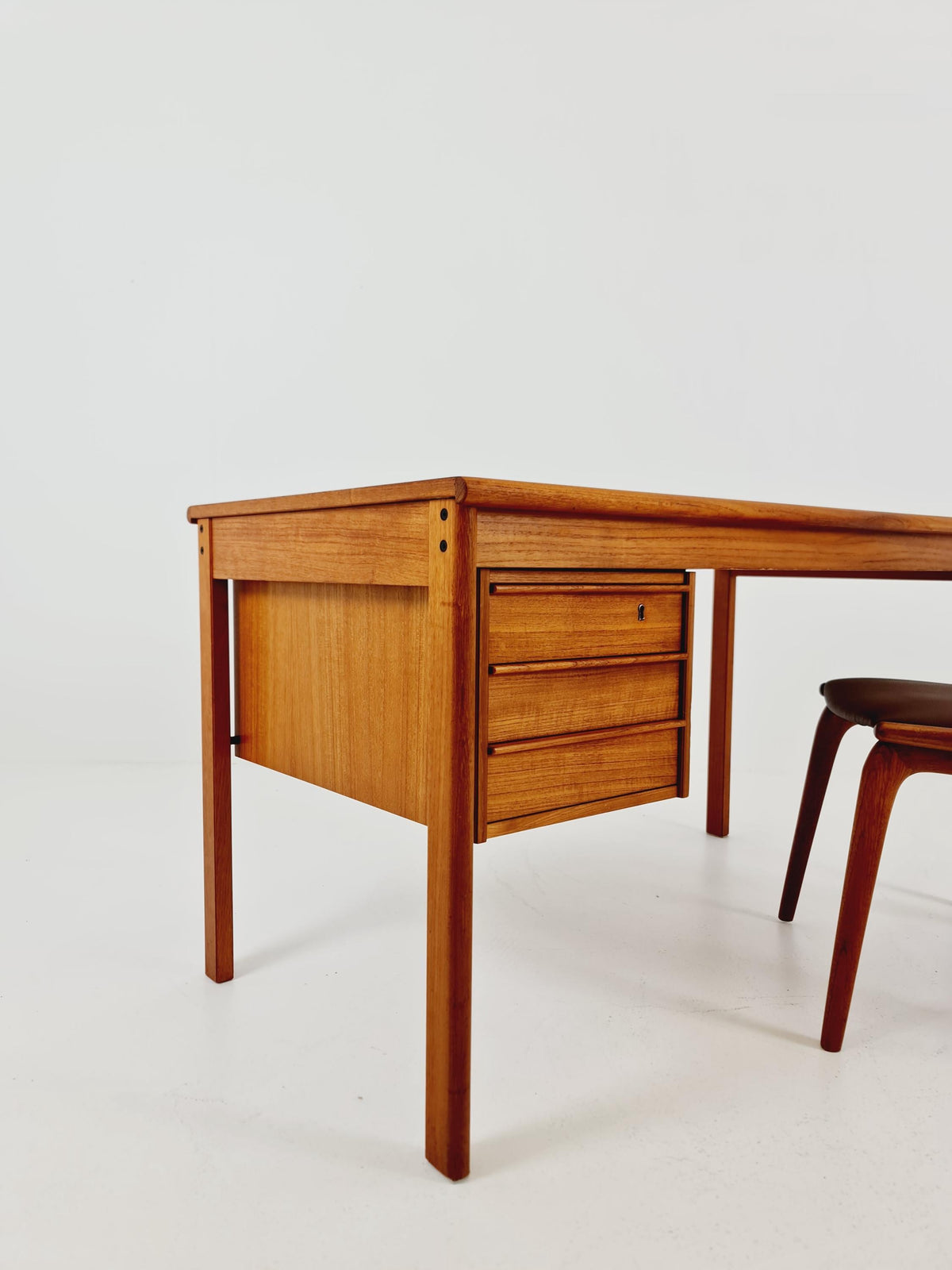 Danish teak desk Desk by Peter Lovig Nielsen for Lovig , 1960s