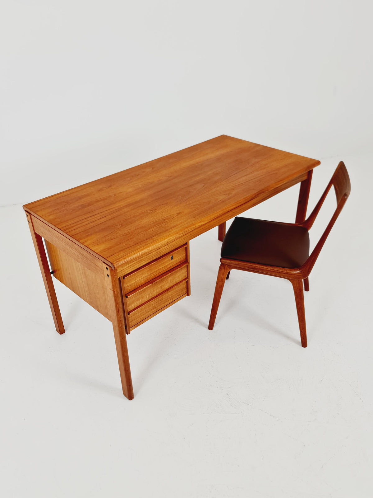 Danish teak desk Desk by Peter Lovig Nielsen for Lovig , 1960s