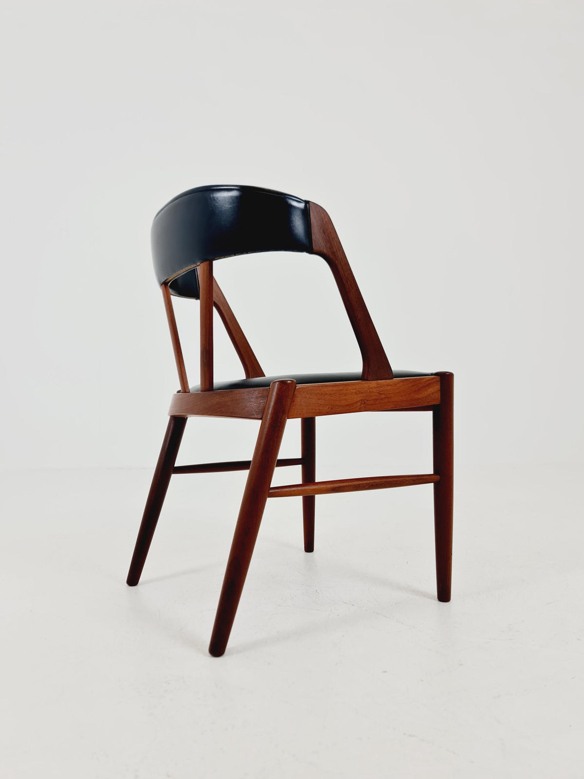 Rare Vintage Danish teak chair by johannes Andersen for Vamo ,Sönderborg Denmark , 1960s,