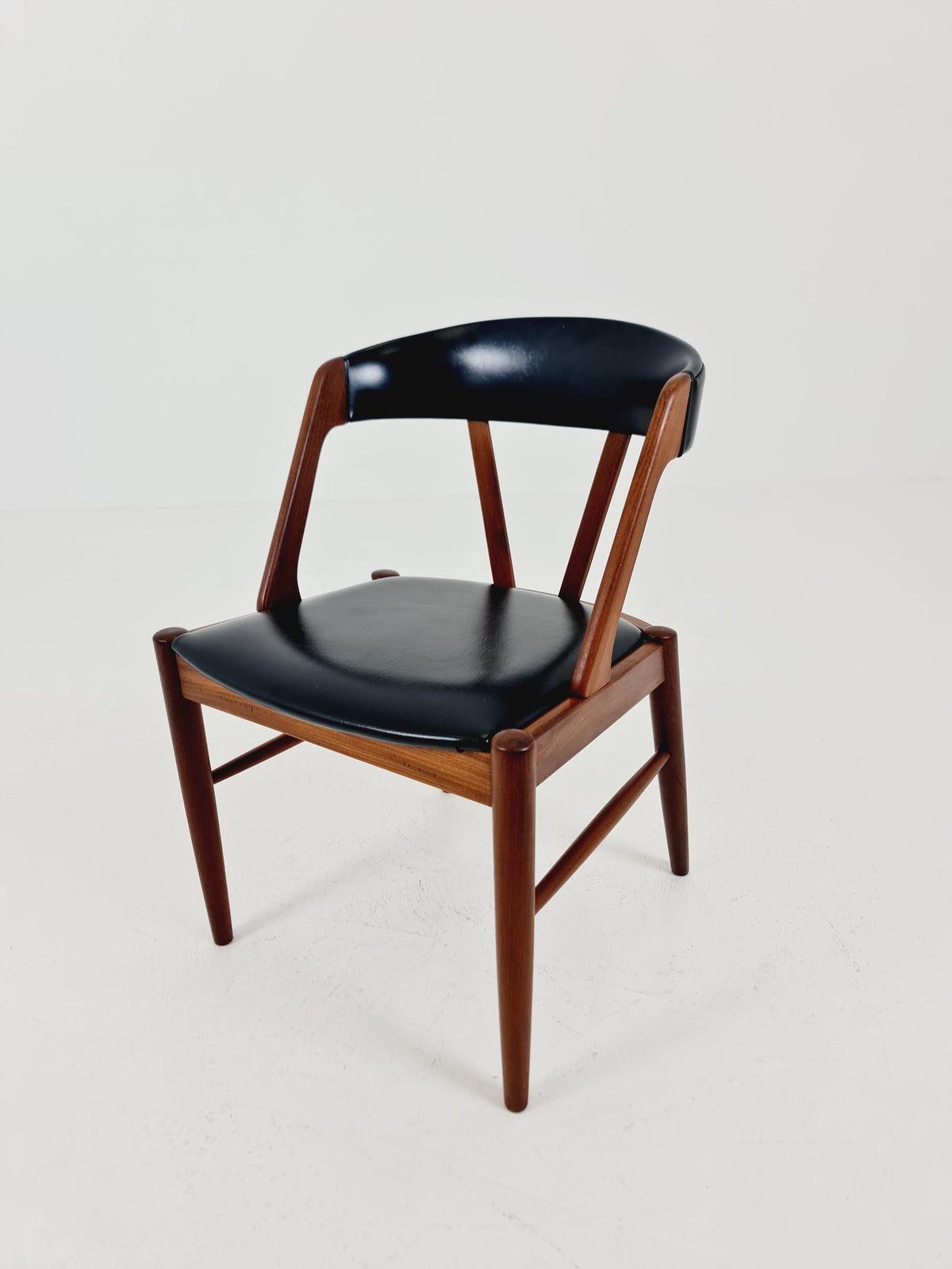 Rare Vintage Danish teak chair by johannes Andersen for Vamo ,Sönderborg Denmark , 1960s,