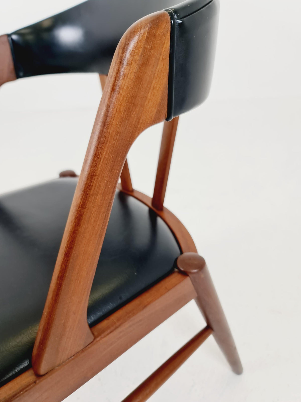 Rare Vintage Danish teak chair by johannes Andersen for Vamo ,Sönderborg Denmark , 1960s,