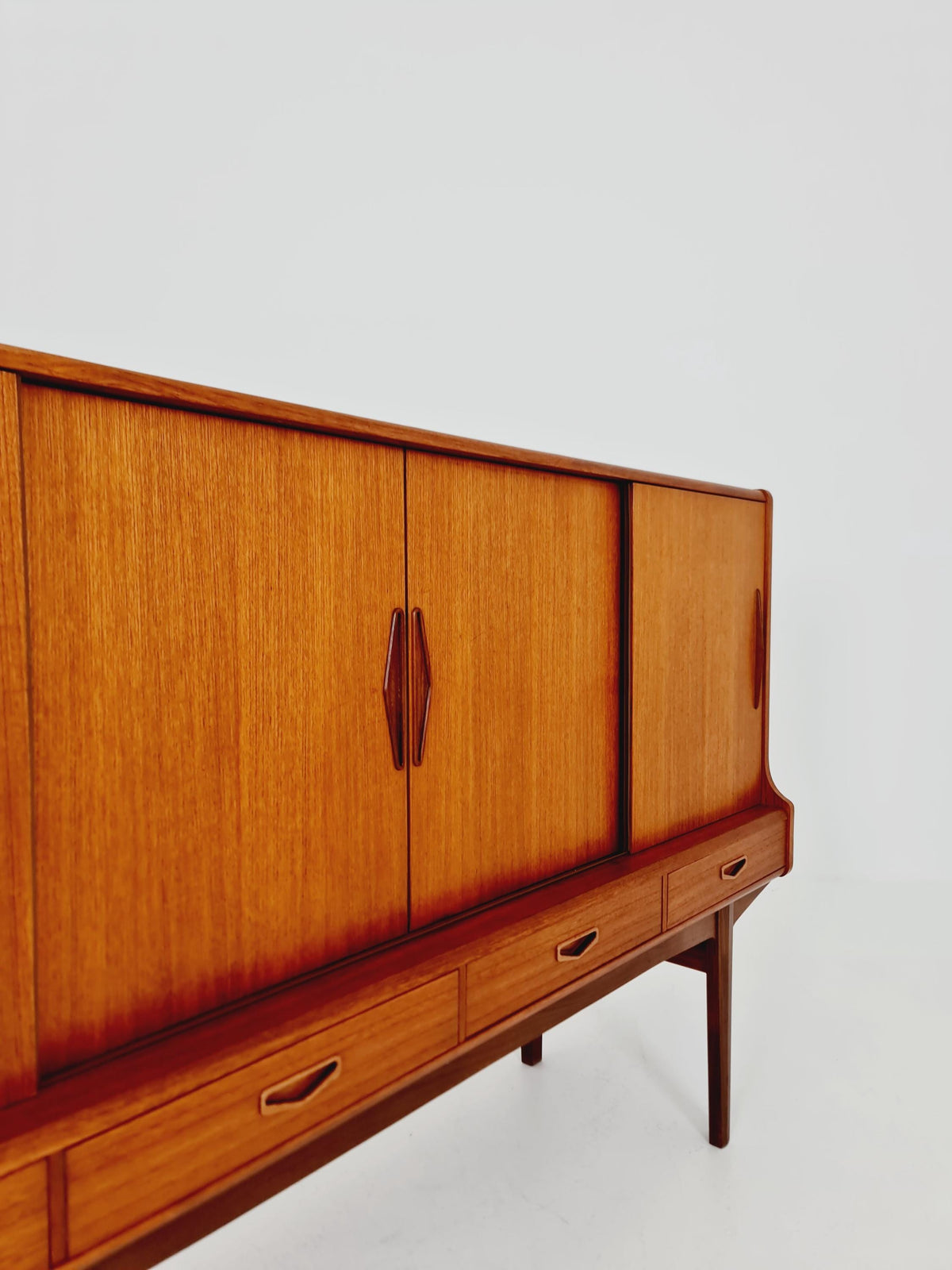 Mid-Century Modern Teak Highboard / Sideboard /Bar 1960s