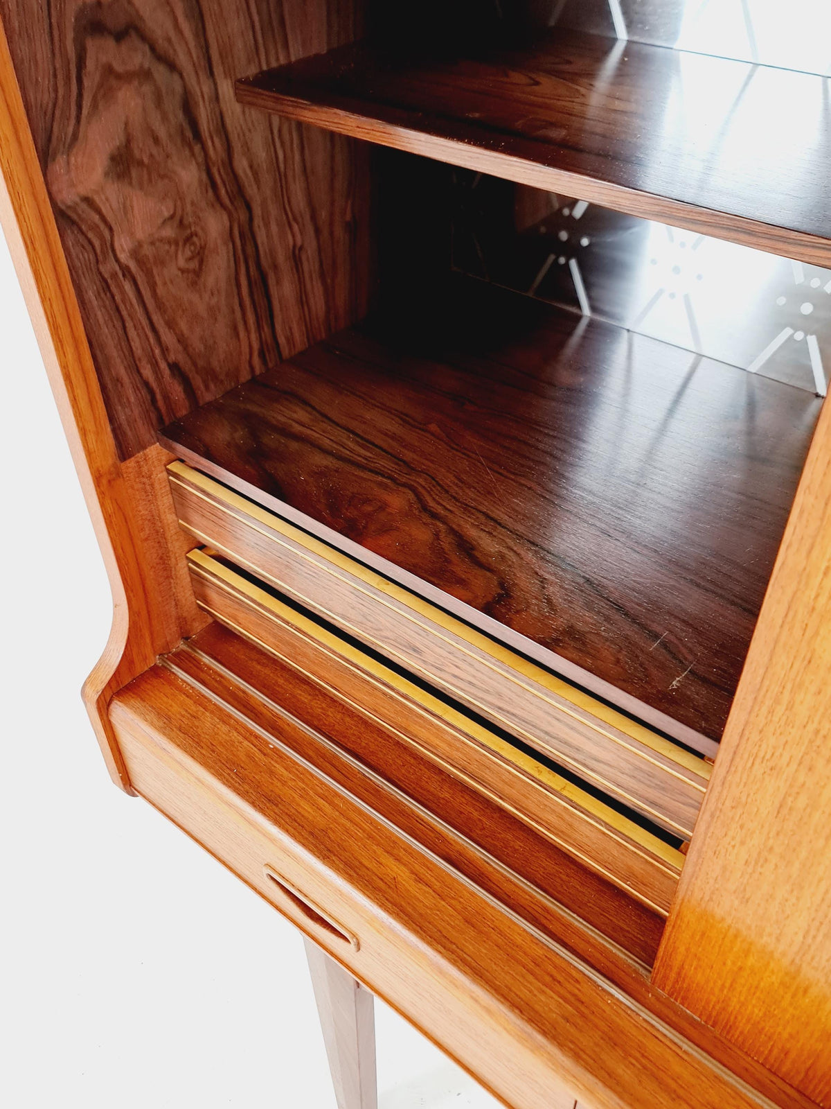 Mid-Century Modern Teak Highboard / Sideboard /Bar 1960s