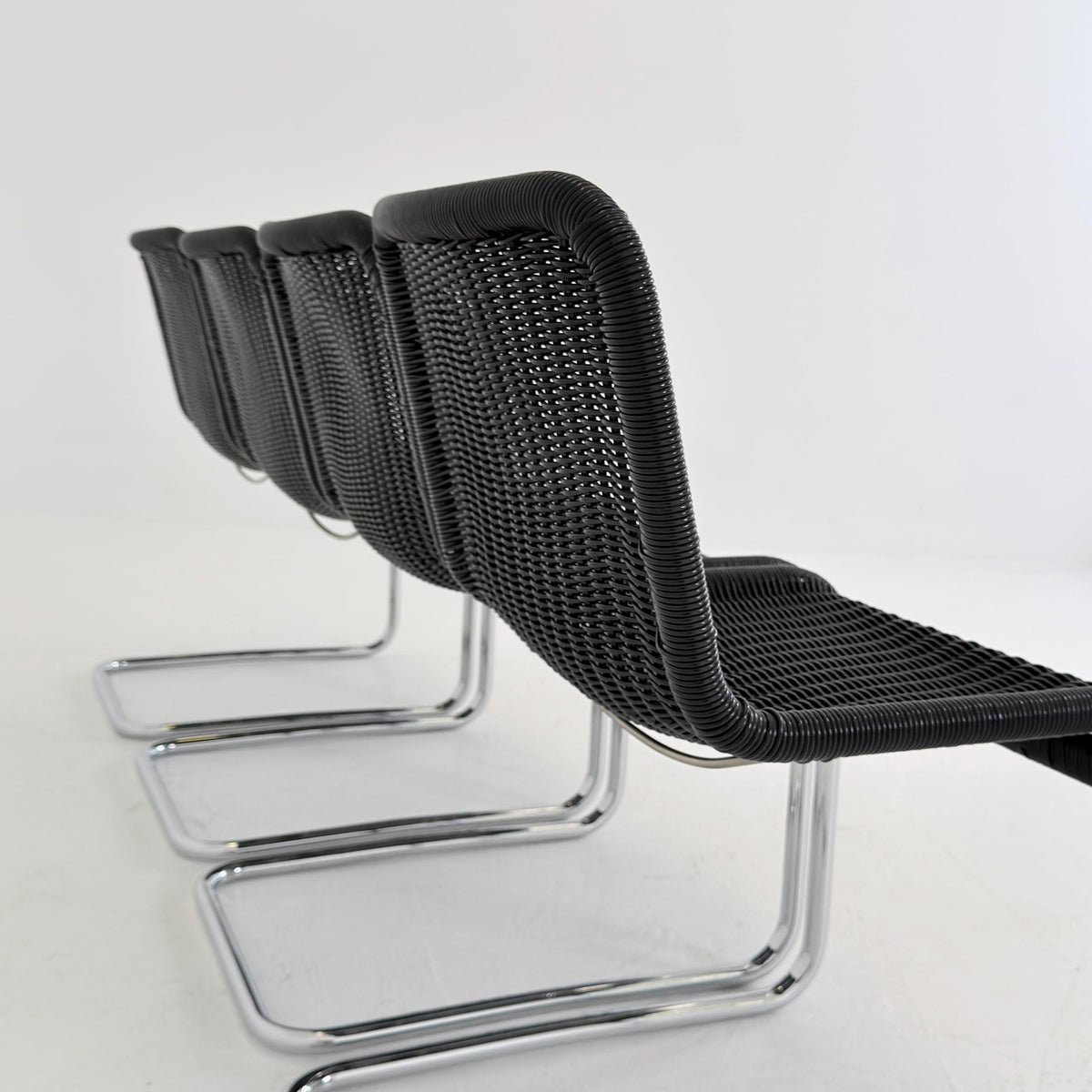 Set of 4 Tecta D41 Cantilever Chairs, Mid Century Bauhaus, Marcel Breuer Style, 1980s Germany