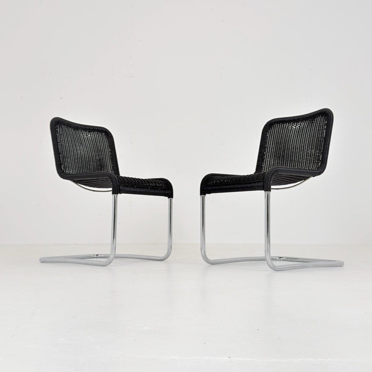 Set of 4 Tecta D41 Cantilever Chairs, Mid Century Bauhaus, Marcel Breuer Style, 1980s Germany