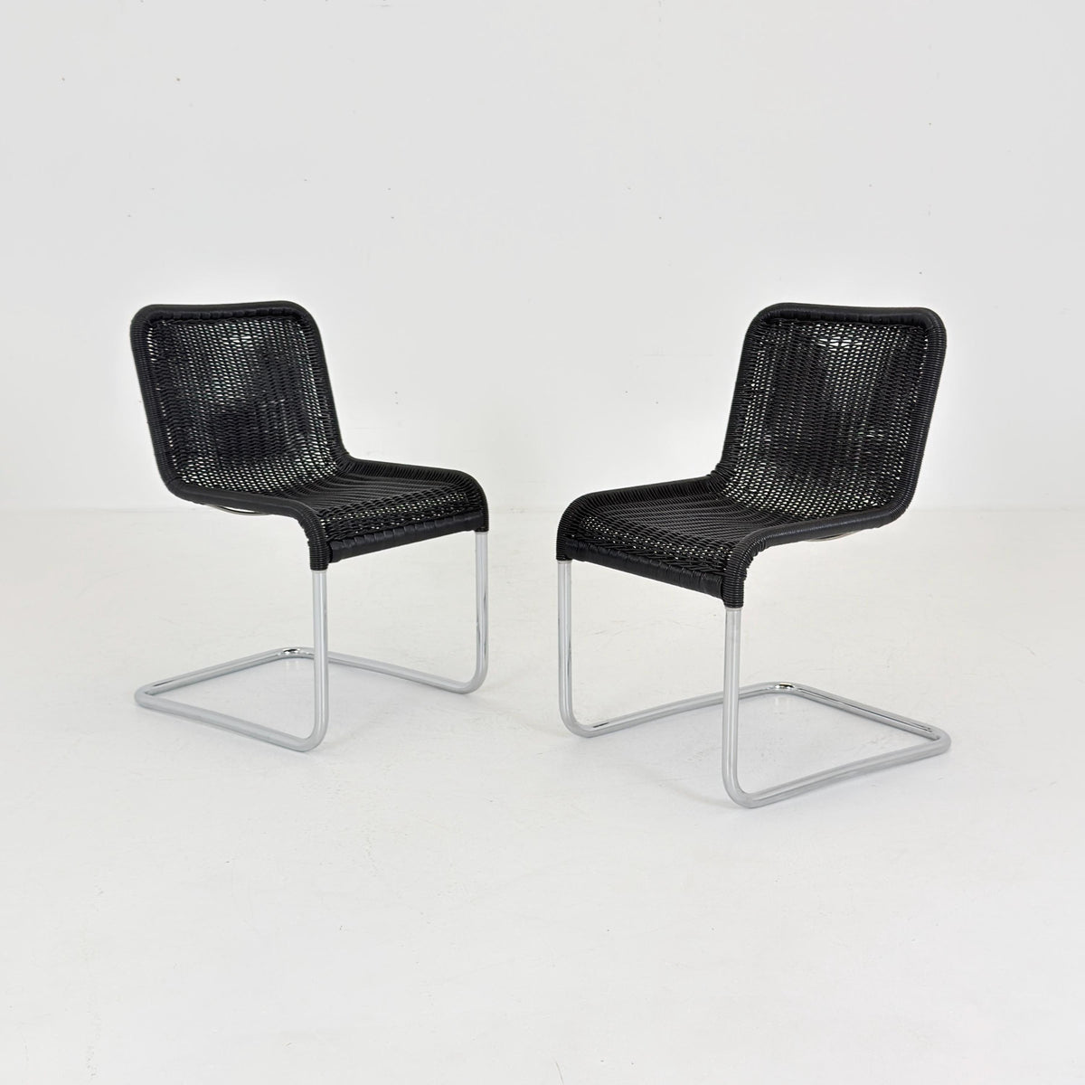 Set of 4 Tecta D41 Cantilever Chairs, Mid Century Bauhaus, Marcel Breuer Style, 1980s Germany