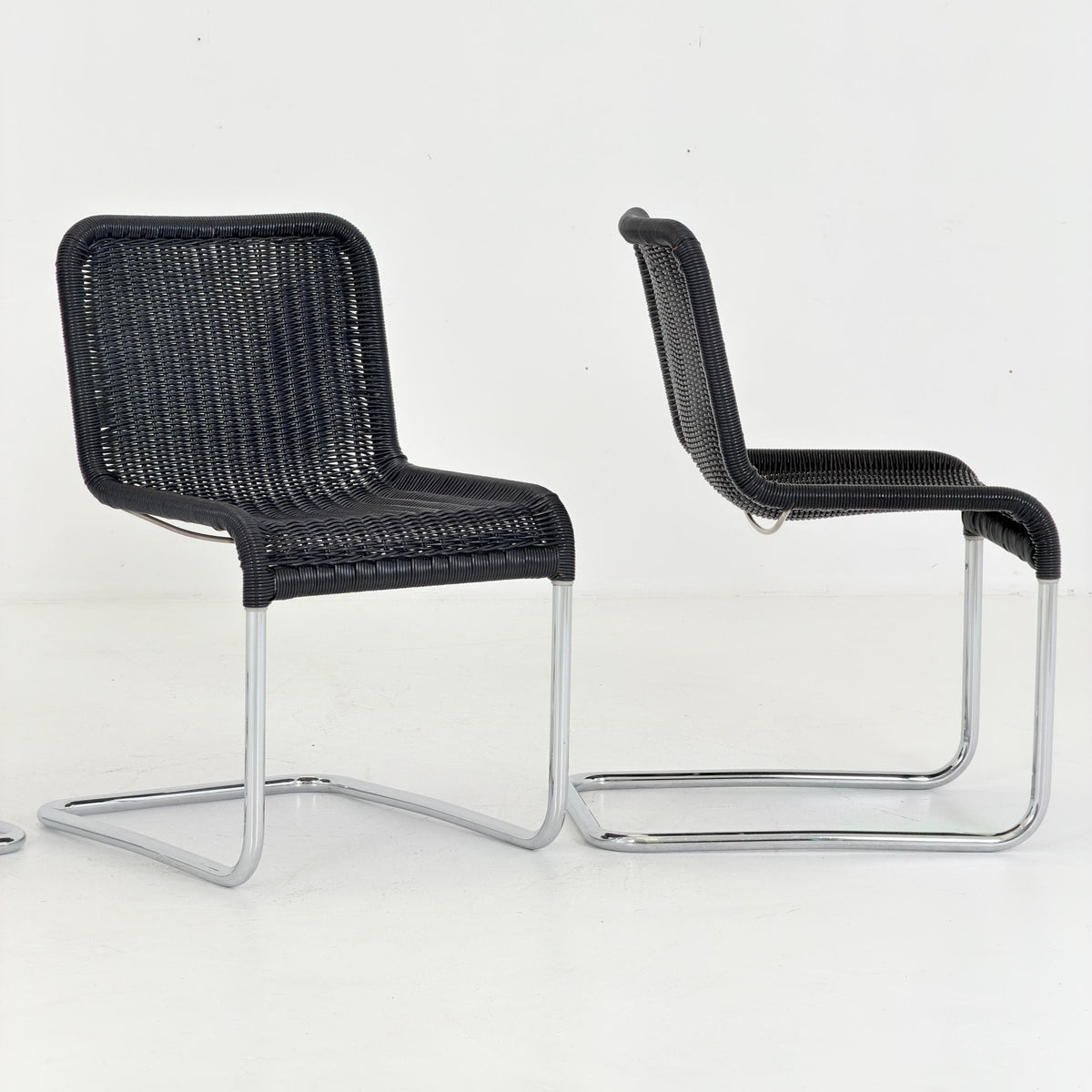 Set of 4 Tecta D41 Cantilever Chairs, Mid Century Bauhaus, Marcel Breuer Style, 1980s Germany