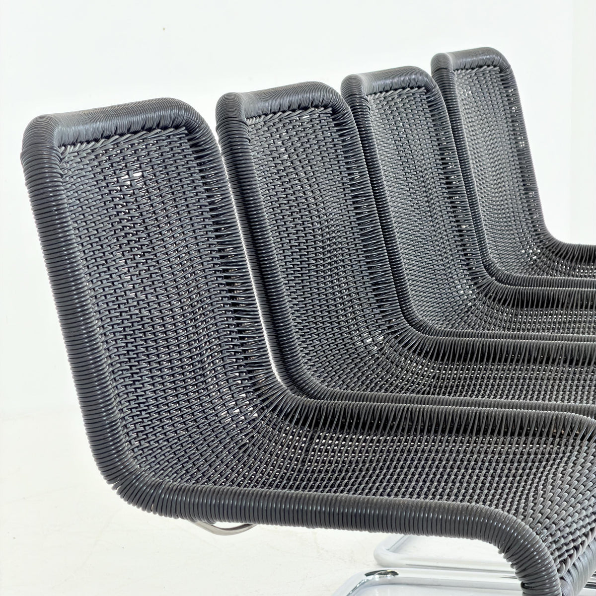 Set of 4 Tecta D41 Cantilever Chairs, Mid Century Bauhaus, Marcel Breuer Style, 1980s Germany