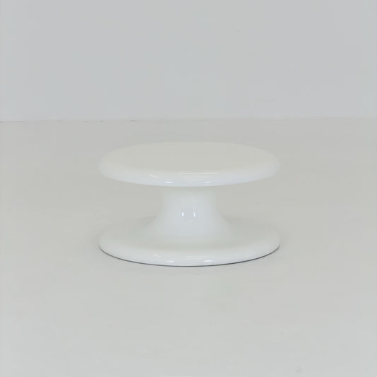 Rare Vintage Space Age Tulip Coffee Table, White Fiberglass, Italian Design, 1970s