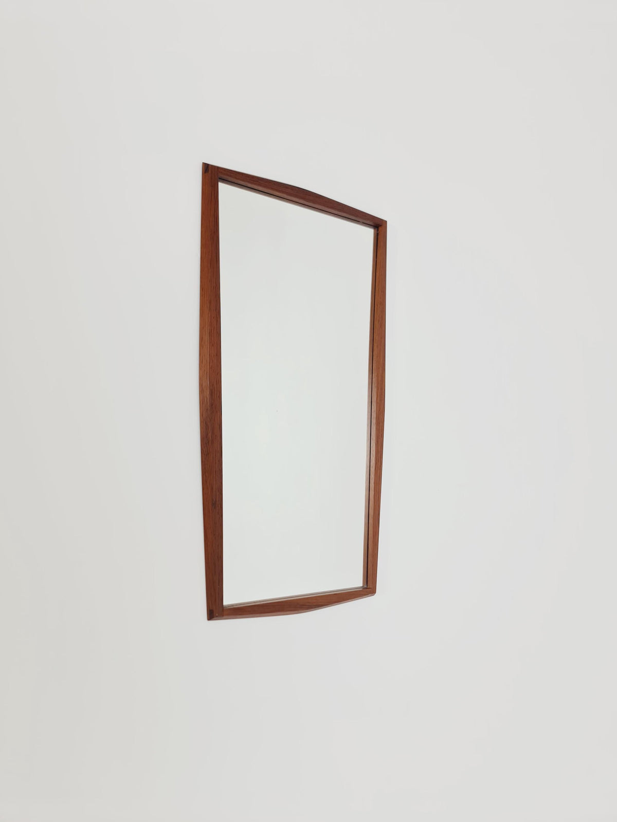 Rosewood Danish mid-century Modern wall-mounted mirror By Jansen Spejle no 603 , 1960s