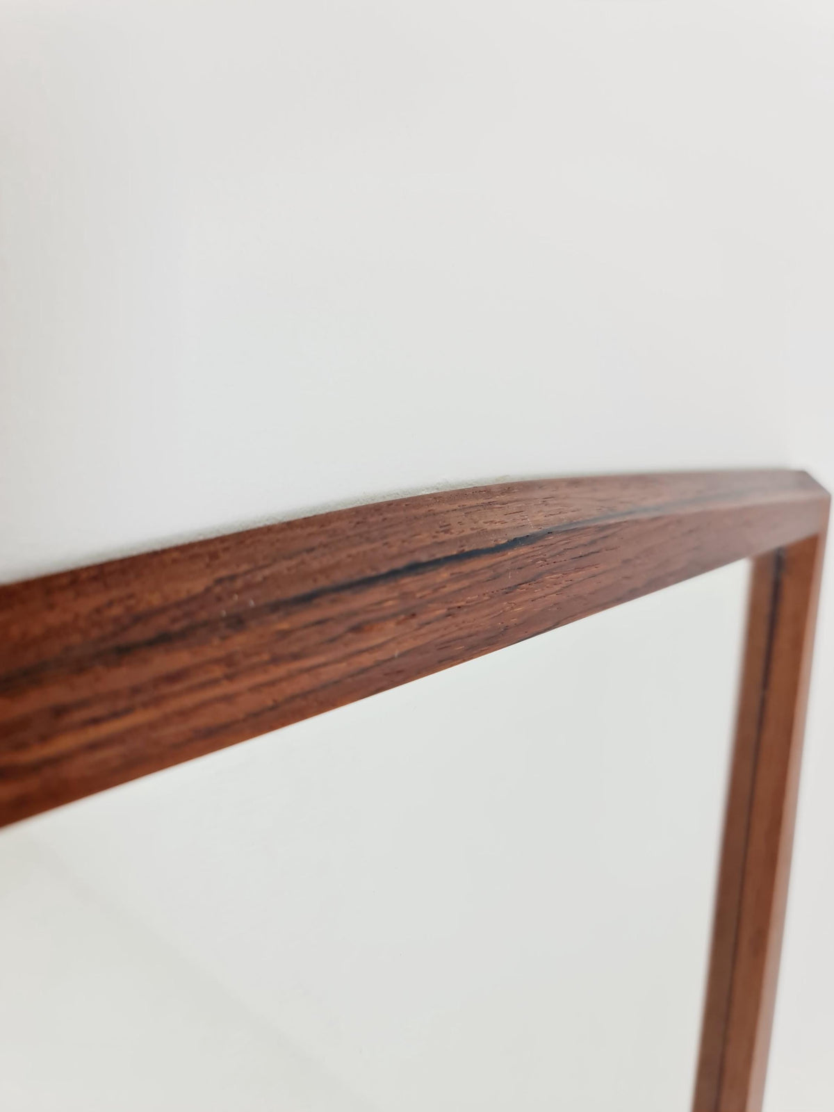 Rosewood Danish mid-century Modern wall-mounted mirror By Jansen Spejle no 603 , 1960s