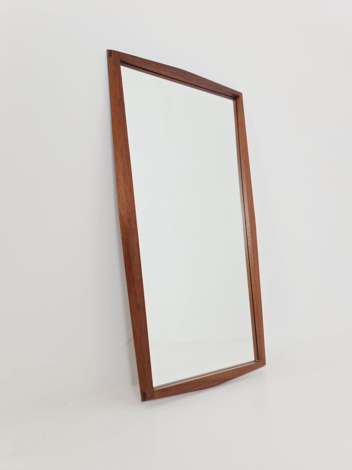 Rosewood Danish mid-century Modern wall-mounted mirror By Jansen Spejle no 603 , 1960s
