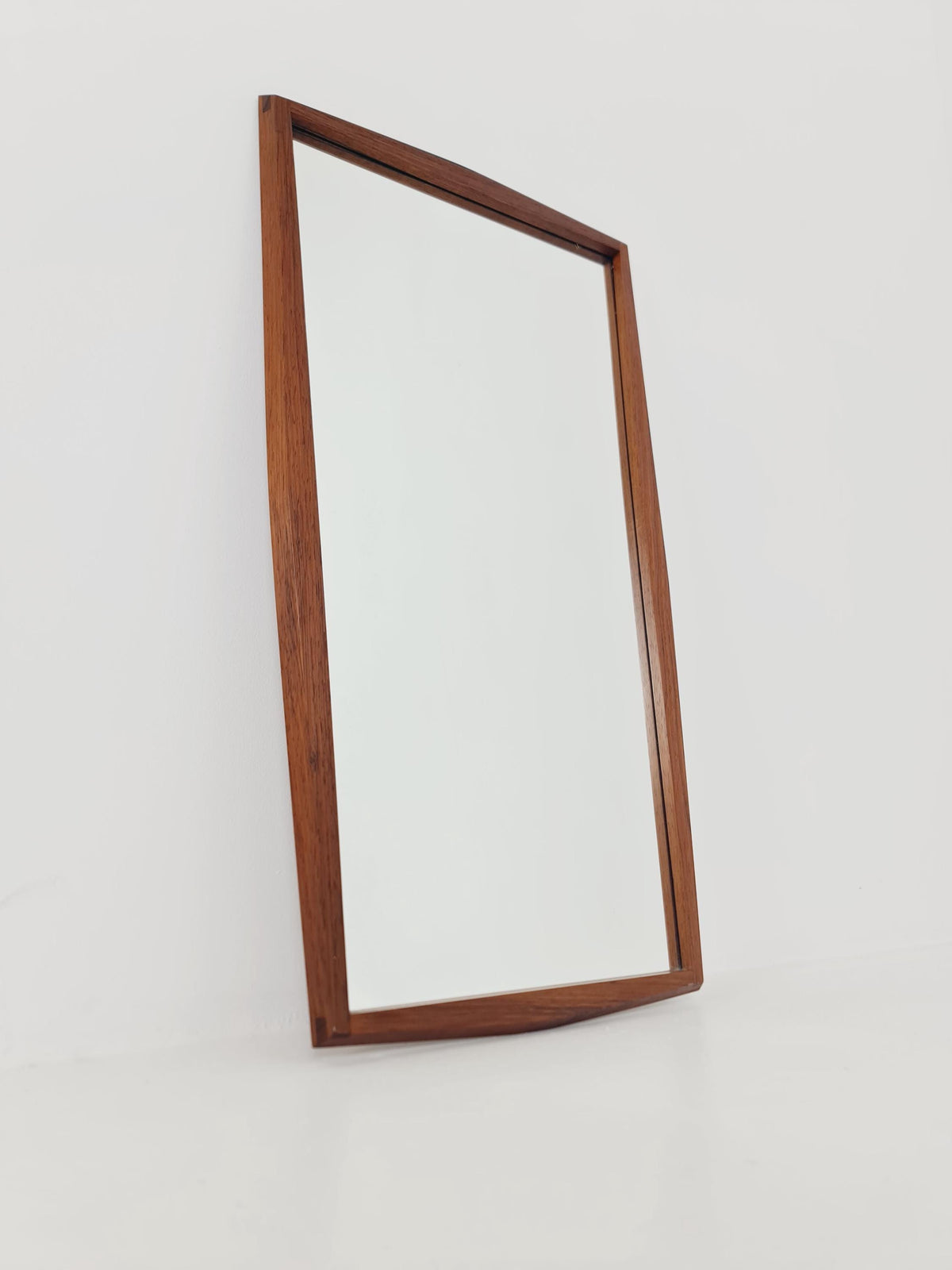 Rosewood Danish mid-century Modern wall-mounted mirror By Jansen Spejle no 603 , 1960s