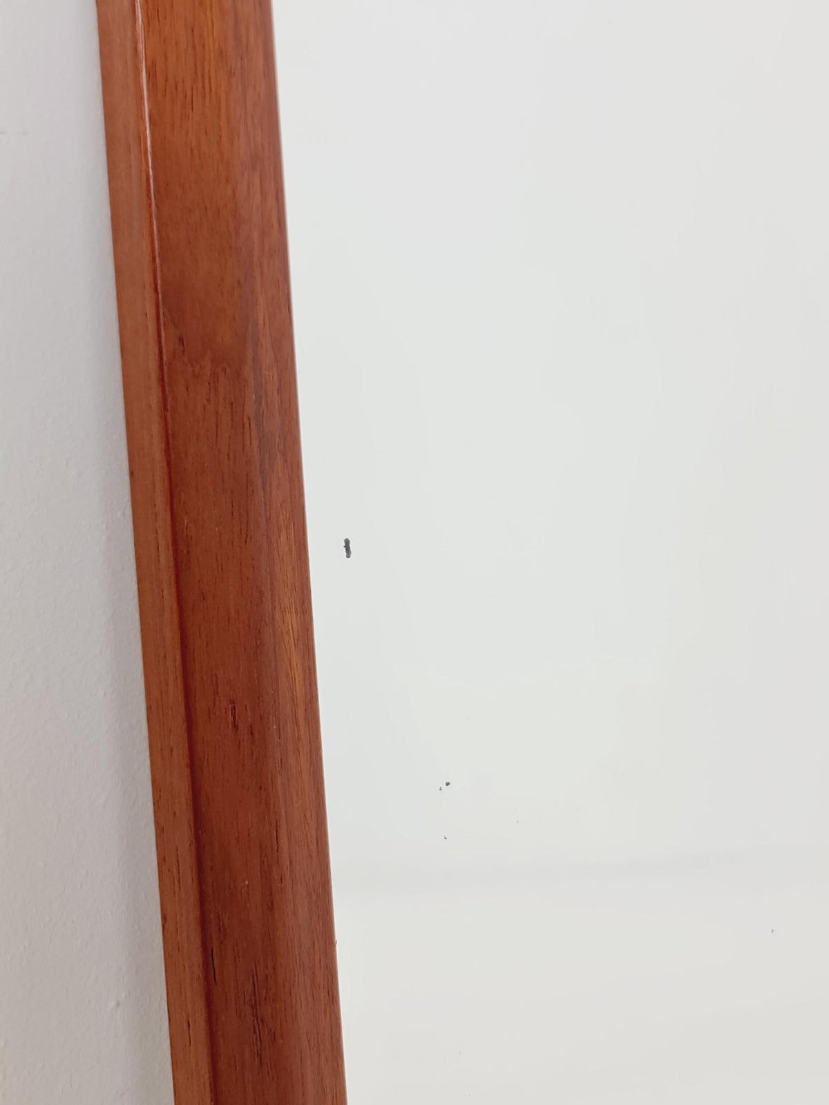 Teak Danish mid-century Modern wall-mounted mirror By Aksel Kjersgaard , 1960s