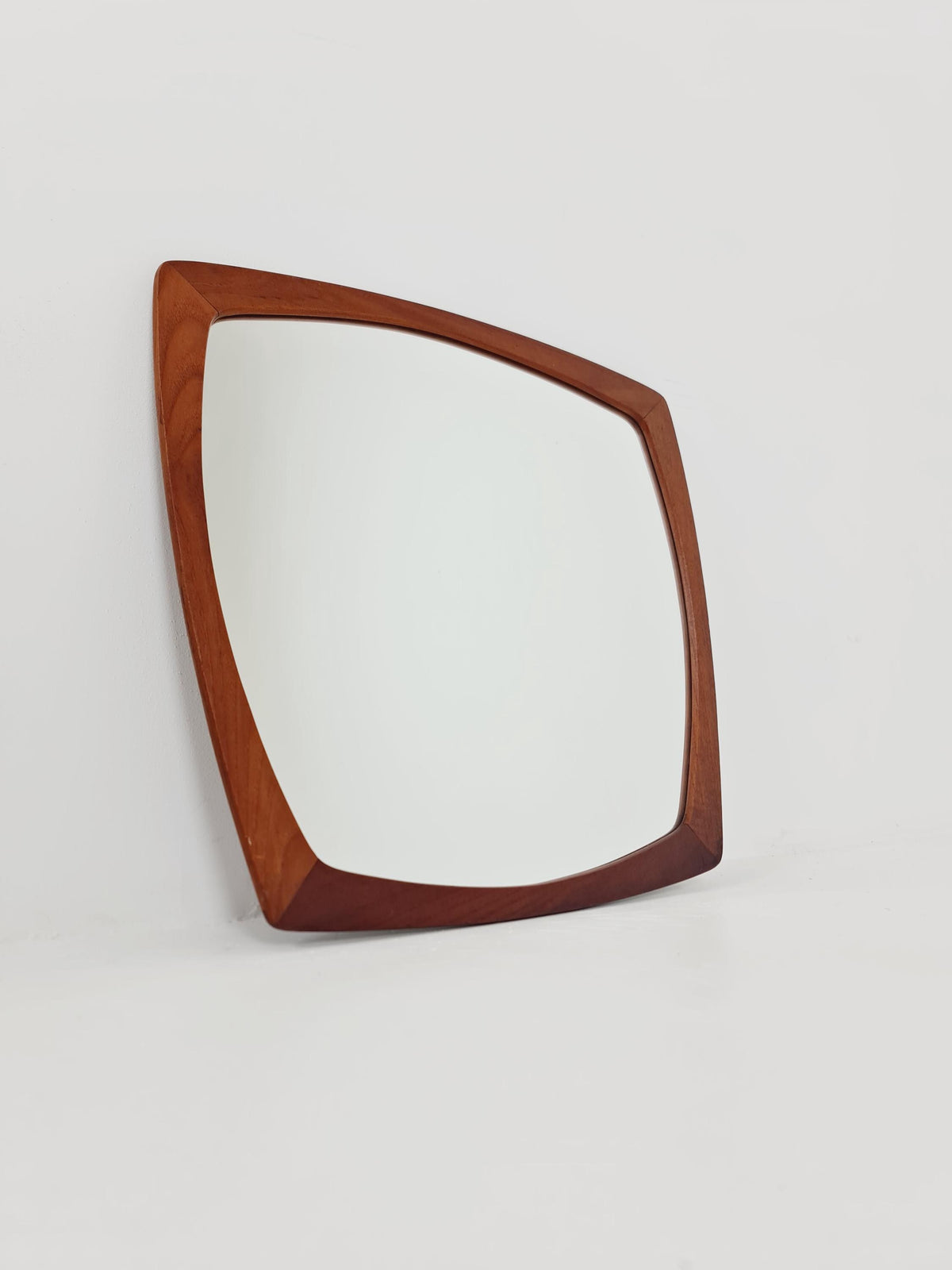 Danish mid-century Modern wall-mounted mirror, By Aarhus Denmark 1960s