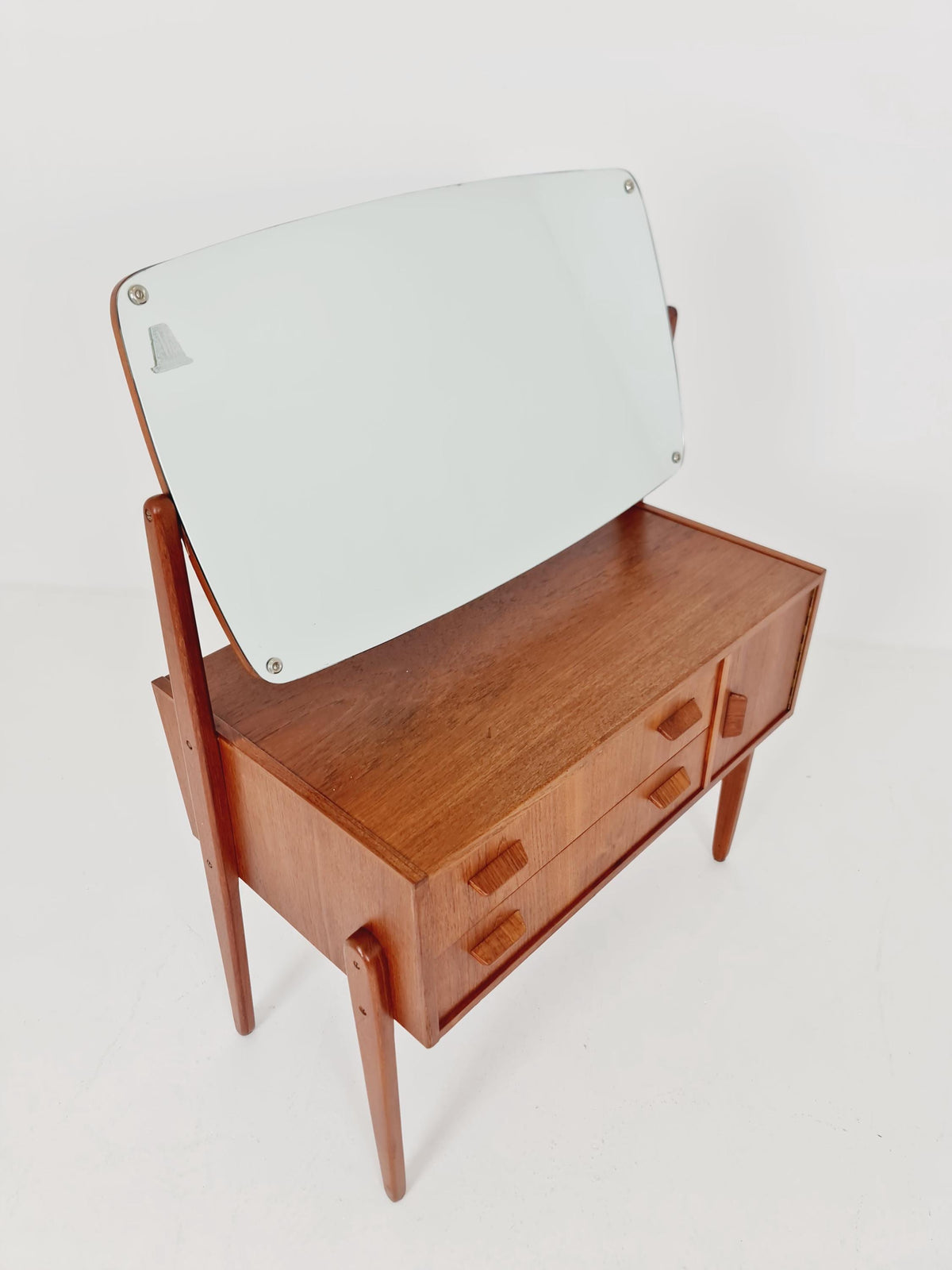 Rare Mid Century Modern Danish Teak vanity table/ make up table by Olhom Möbelfabrik , 1960