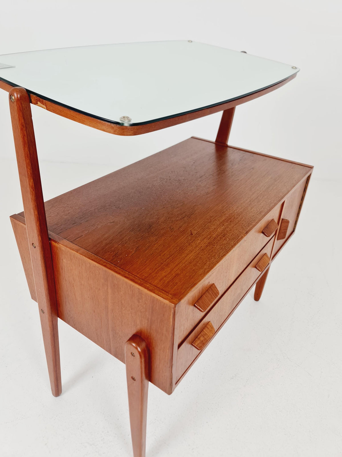 Rare Mid Century Modern Danish Teak vanity table/ make up table by Olhom Möbelfabrik , 1960