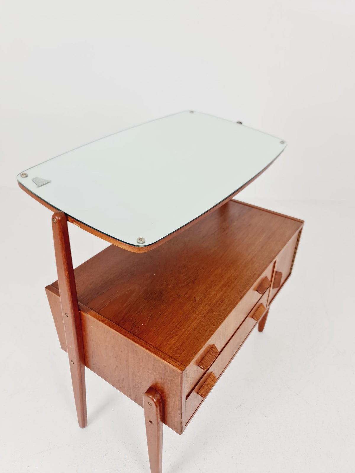 Rare Mid Century Modern Danish Teak vanity table/ make up table by Olhom Möbelfabrik , 1960