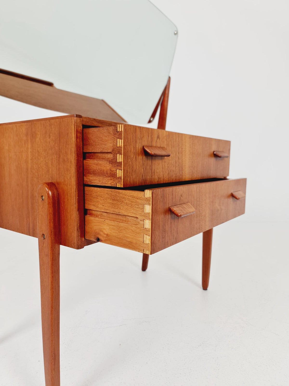 Rare Mid Century Modern Danish Teak vanity table/ make up table by Olhom Möbelfabrik , 1960