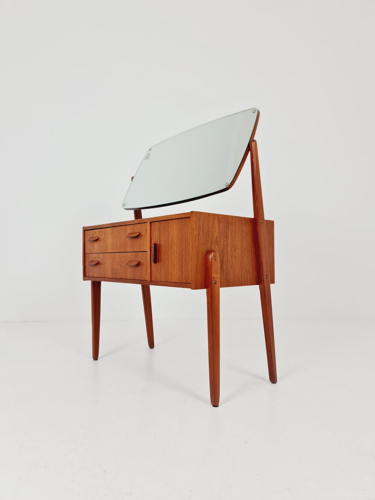 Rare Mid Century Modern Danish Teak vanity table/ make up table by Olhom Möbelfabrik , 1960
