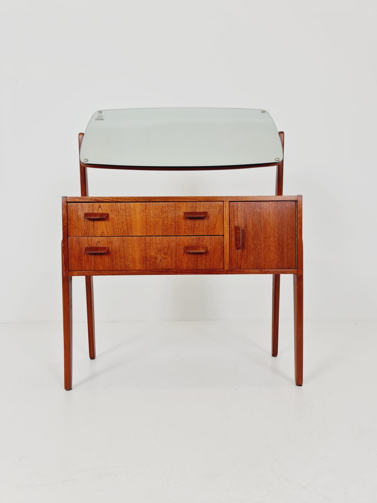 Rare Mid Century Modern Danish Teak vanity table/ make up table by Olhom Möbelfabrik , 1960