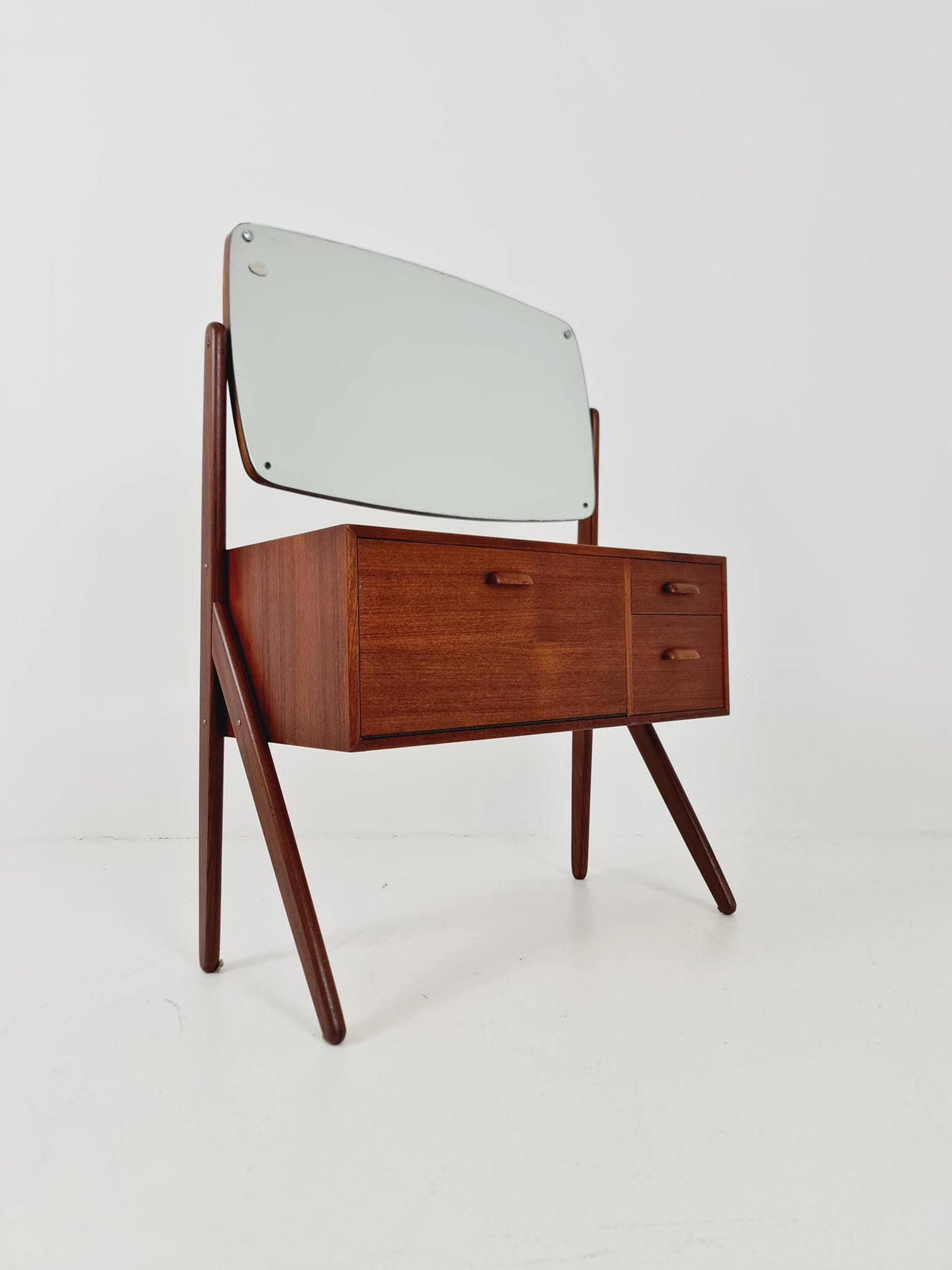 Rare Mid Century Modern Danish Teak vanity table/ make up table by Olhom Möbelfabrik , 1960