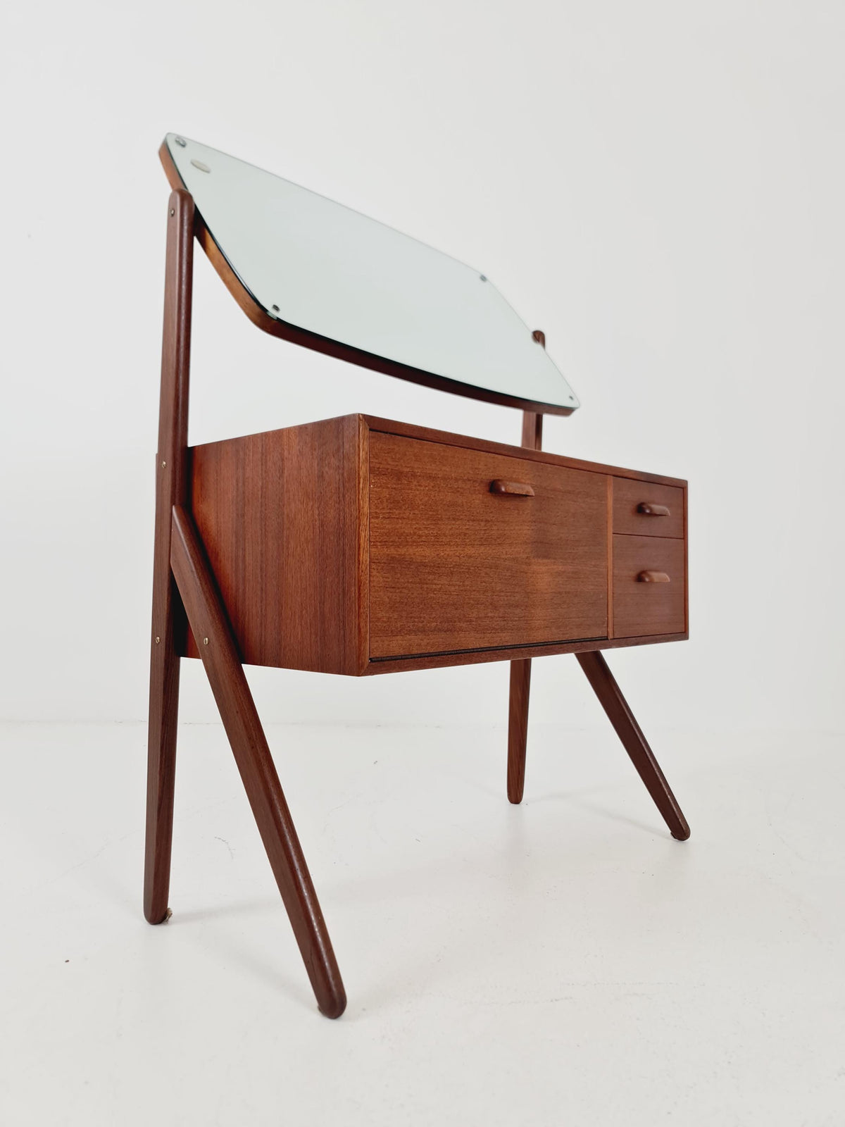 Rare Mid Century Modern Danish Teak vanity table/ make up table by Olhom Möbelfabrik , 1960