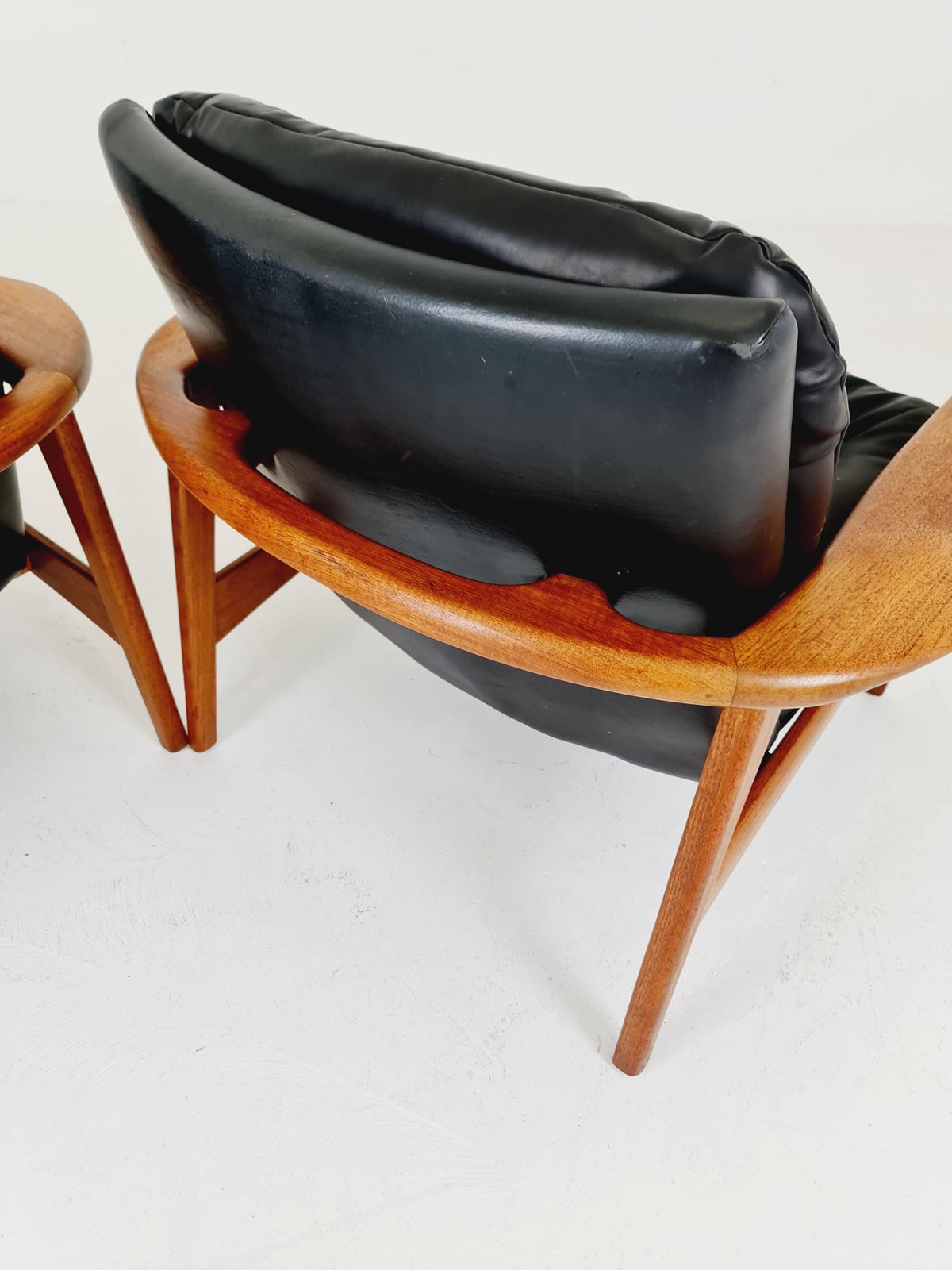 Ultra Rare Mid century easy lounge chairs Denmark 1960s, Set of 2