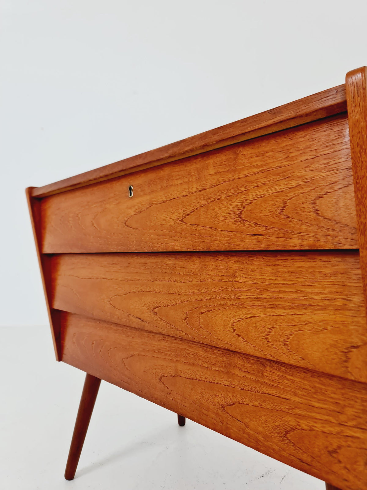 Rare Midcentury German Teak chest of drawers / 3 drawers cabinet by Boehme , 1960s