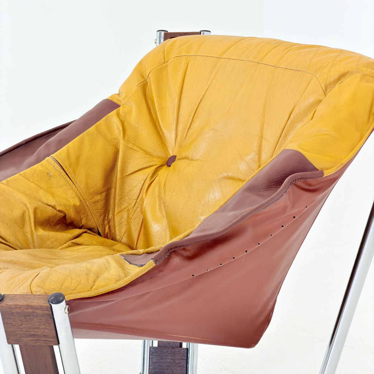 Mid century Sonic Lounge Chair by Odd Knutsen for Hjellegjerde mobler Norway 1970s