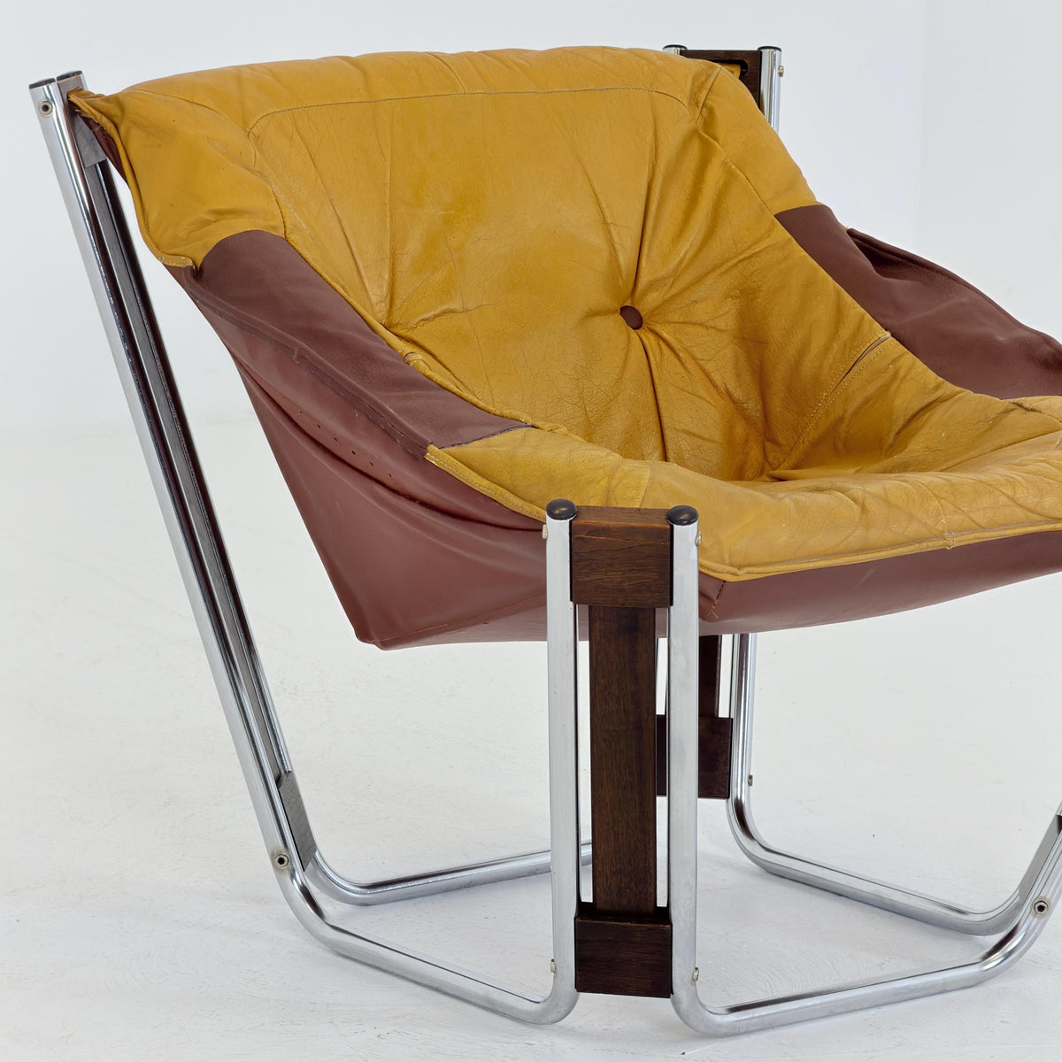 Mid century Sonic Lounge Chair by Odd Knutsen for Hjellegjerde mobler Norway 1970s