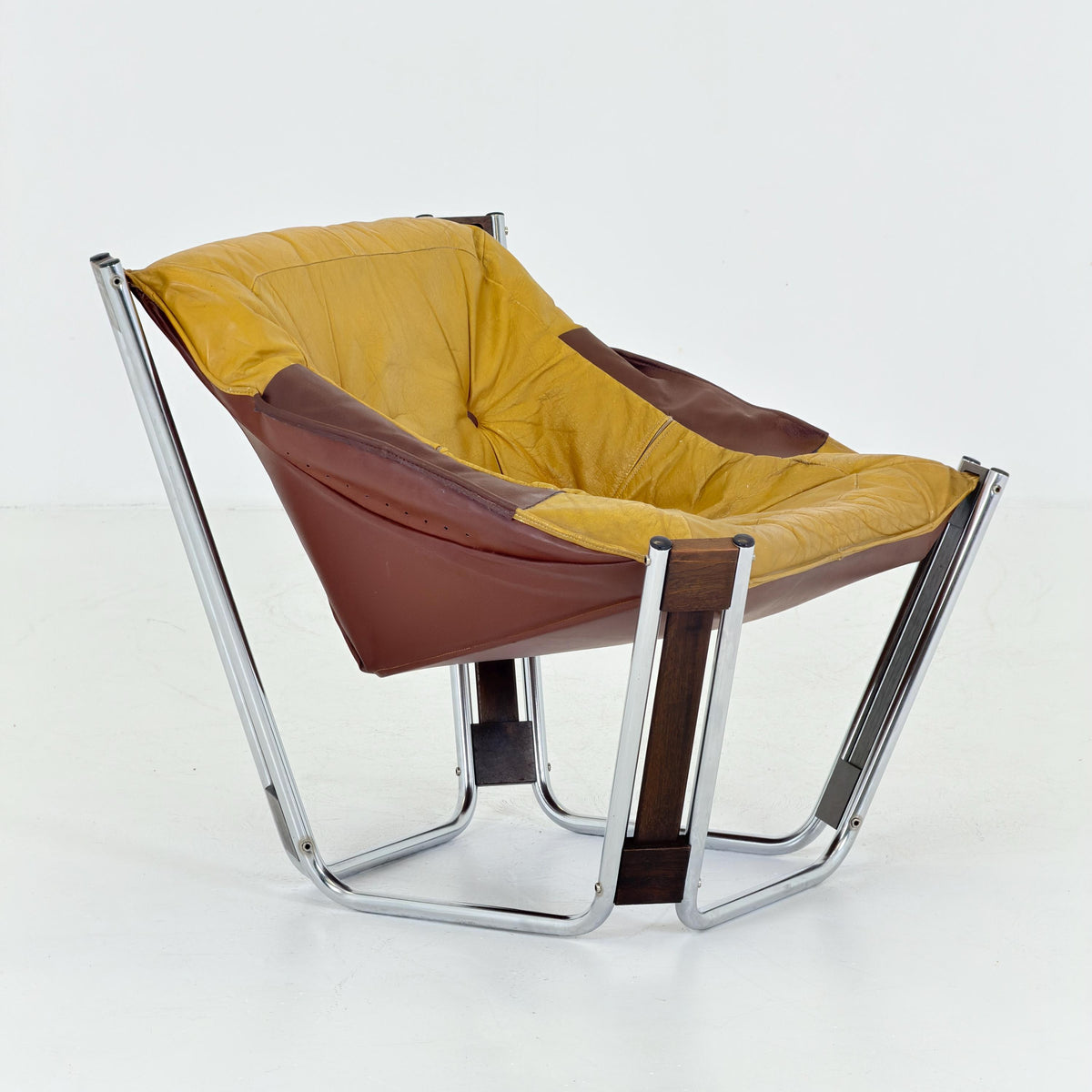 Mid century Sonic Lounge Chair by Odd Knutsen for Hjellegjerde mobler Norway 1970s