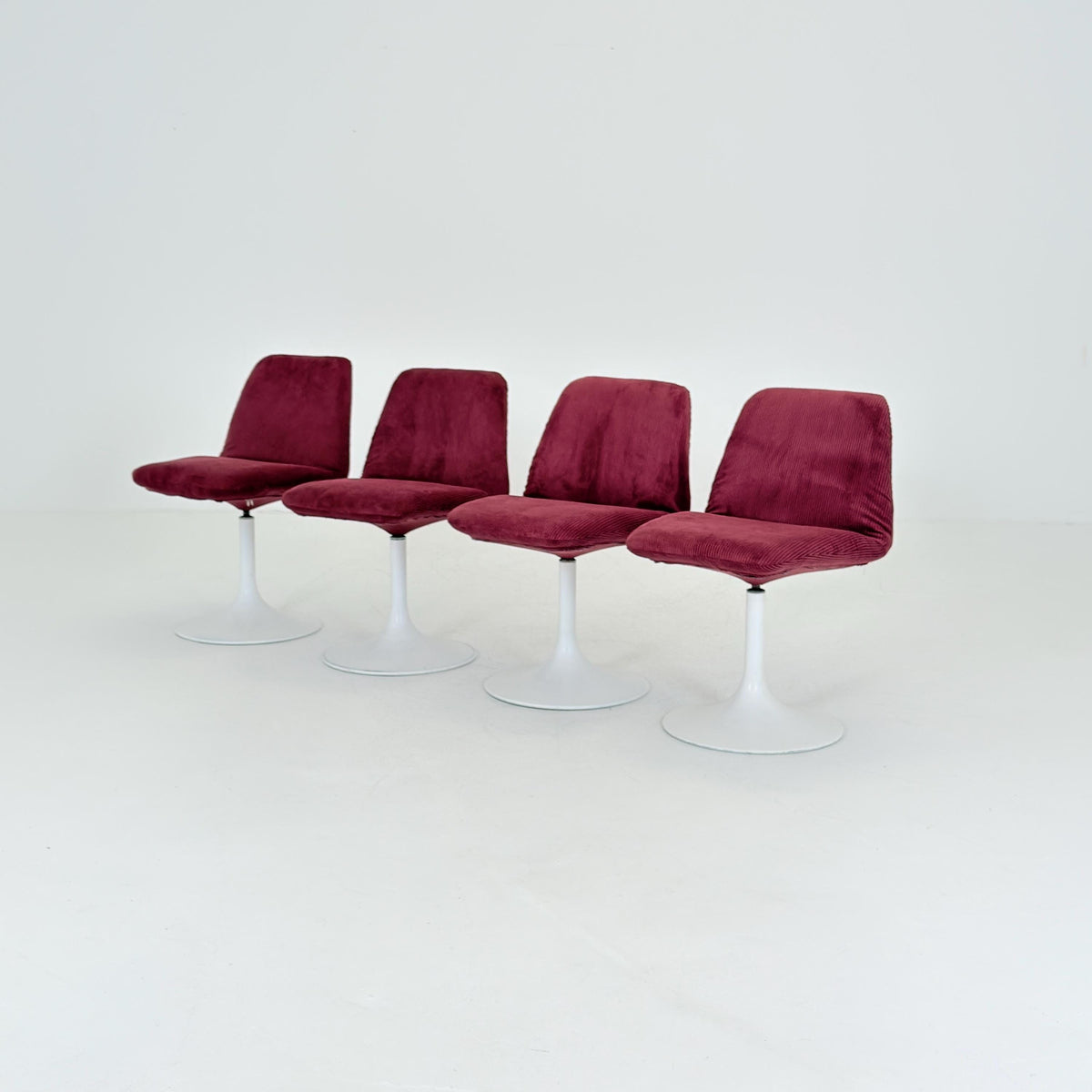 Set of 4 Vintage Vinga Tulip Dining Chairs, Space Age Design, Germany 1970s