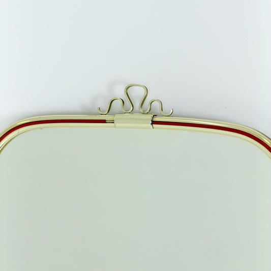 Rare Mid-Century Modern Crown Wall Mirror Nr. 340 by Lenzgold, Germany, 1960s