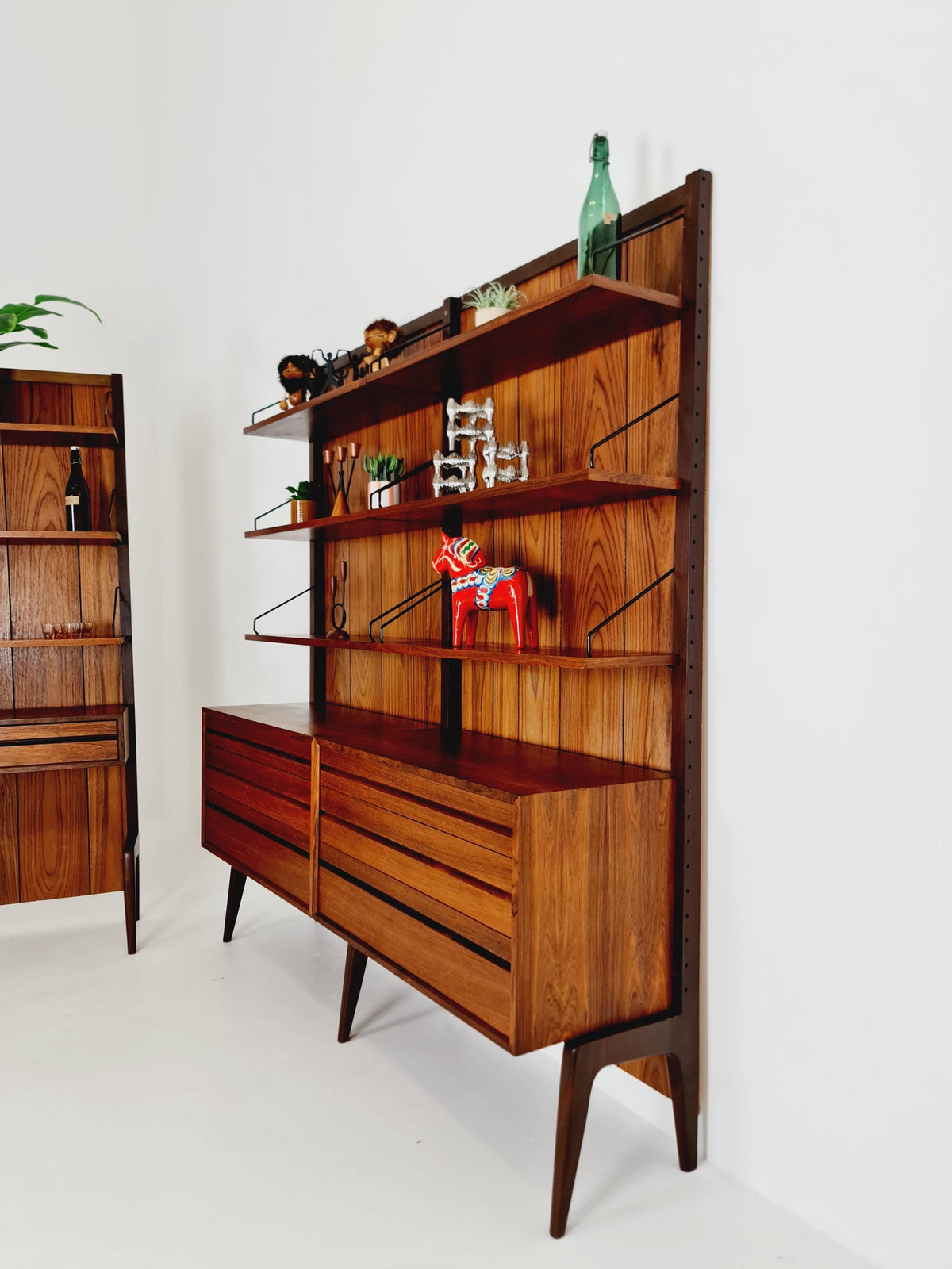 Ultra Rare Poul Cadovius Rosewood Wall Unit / Shelving System (1960s) – Mid-Century Modern Danish Masterpiece