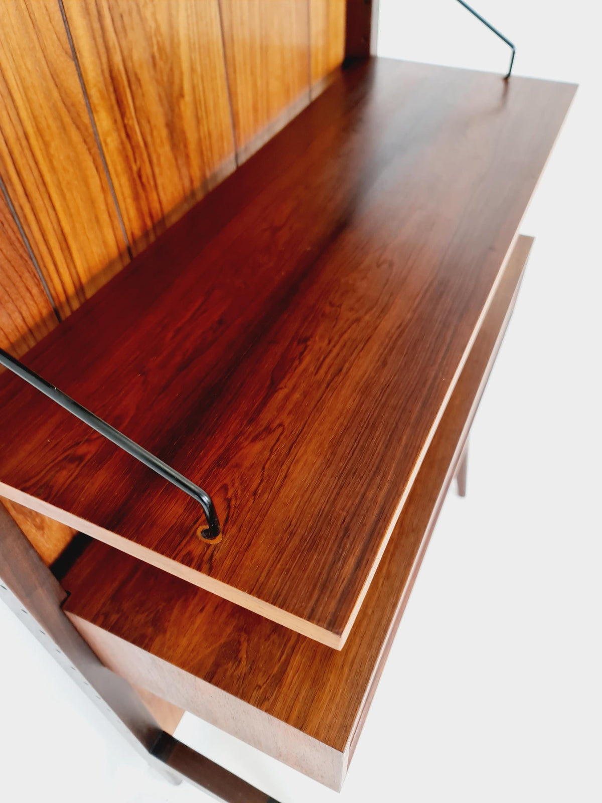 Ultra Rare Poul Cadovius Rosewood Wall Unit / Shelving System (1960s) – Mid-Century Modern Danish Masterpiece