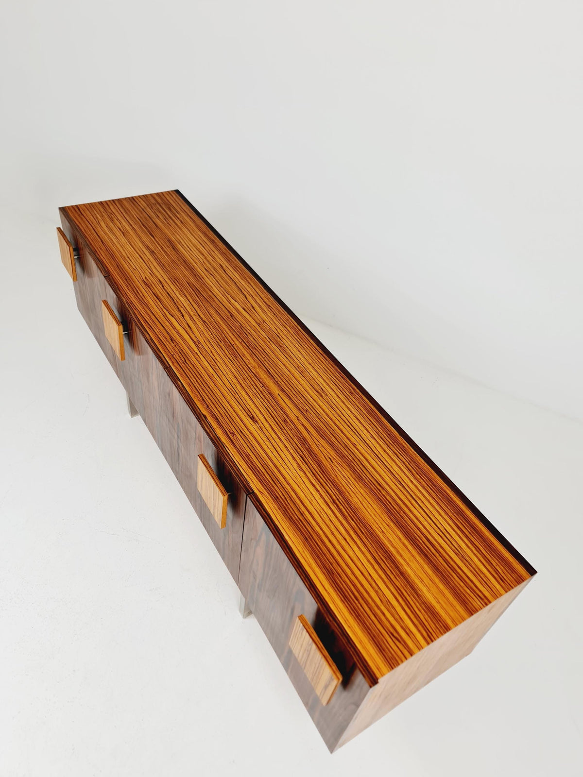 Rare Mid Century Rosewood Sideboard Room Divider | Freestanding Credenza Late 1960s | Danish Modern Long Credenza