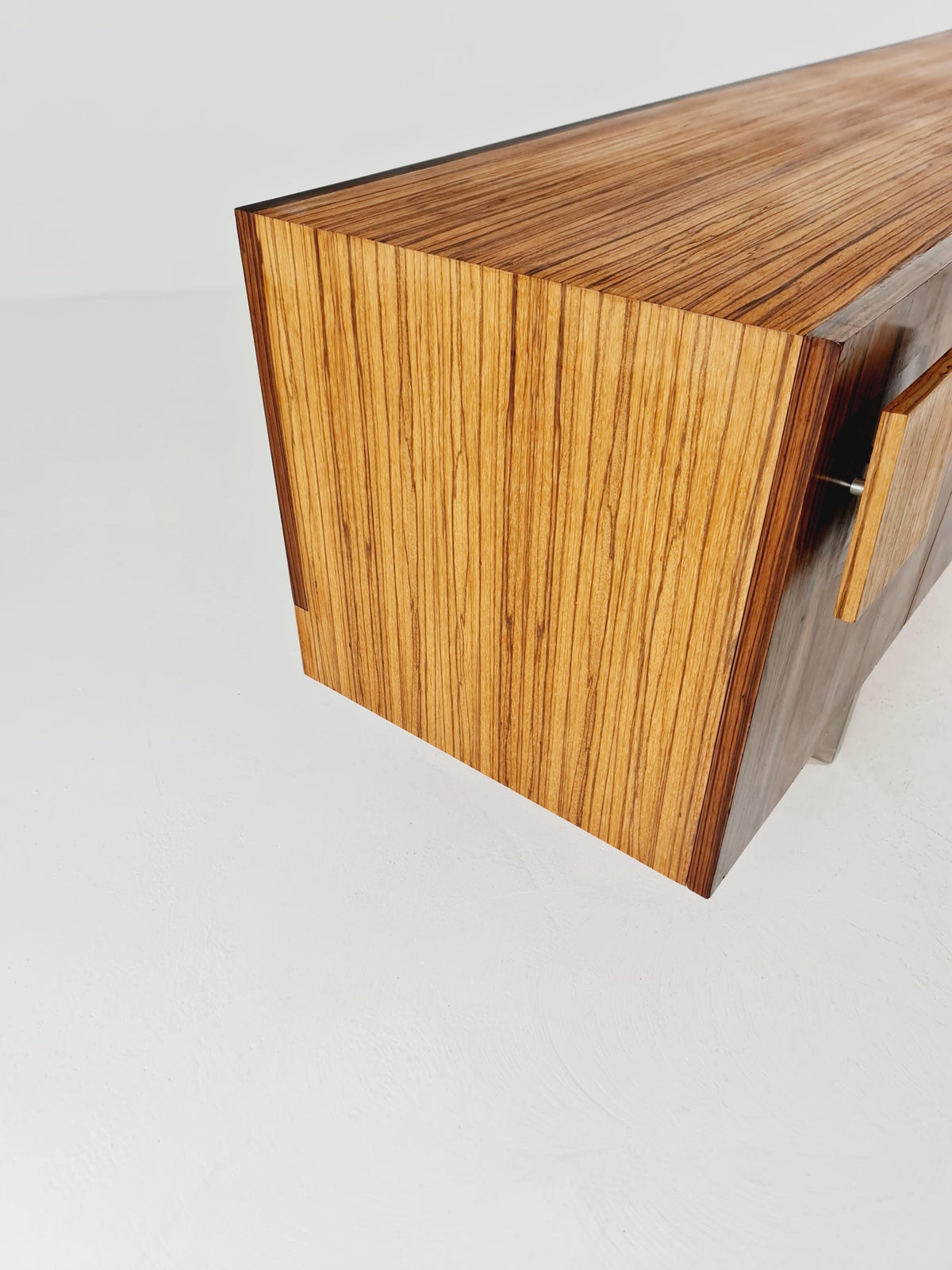 Rare Mid Century Rosewood Sideboard Room Divider | Freestanding Credenza Late 1960s | Danish Modern Long Credenza