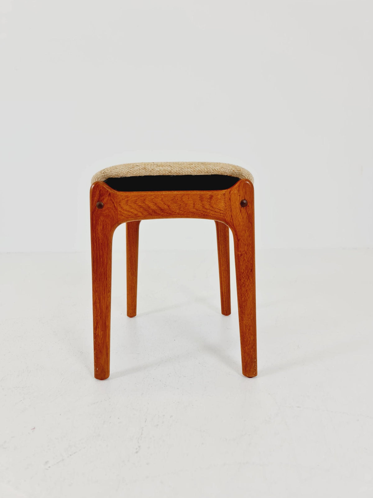 Vintage Danish teak stool ottoman by Erik buch for O.D Möbler , 1960s
