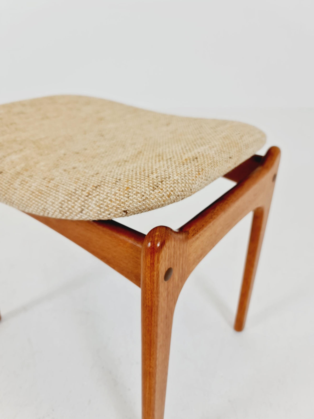 Vintage Danish teak stool ottoman by Erik buch for O.D Möbler , 1960s