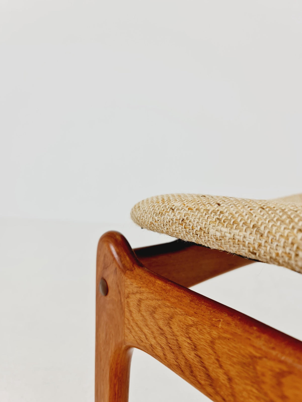 Vintage Danish teak stool ottoman by Erik buch for O.D Möbler , 1960s