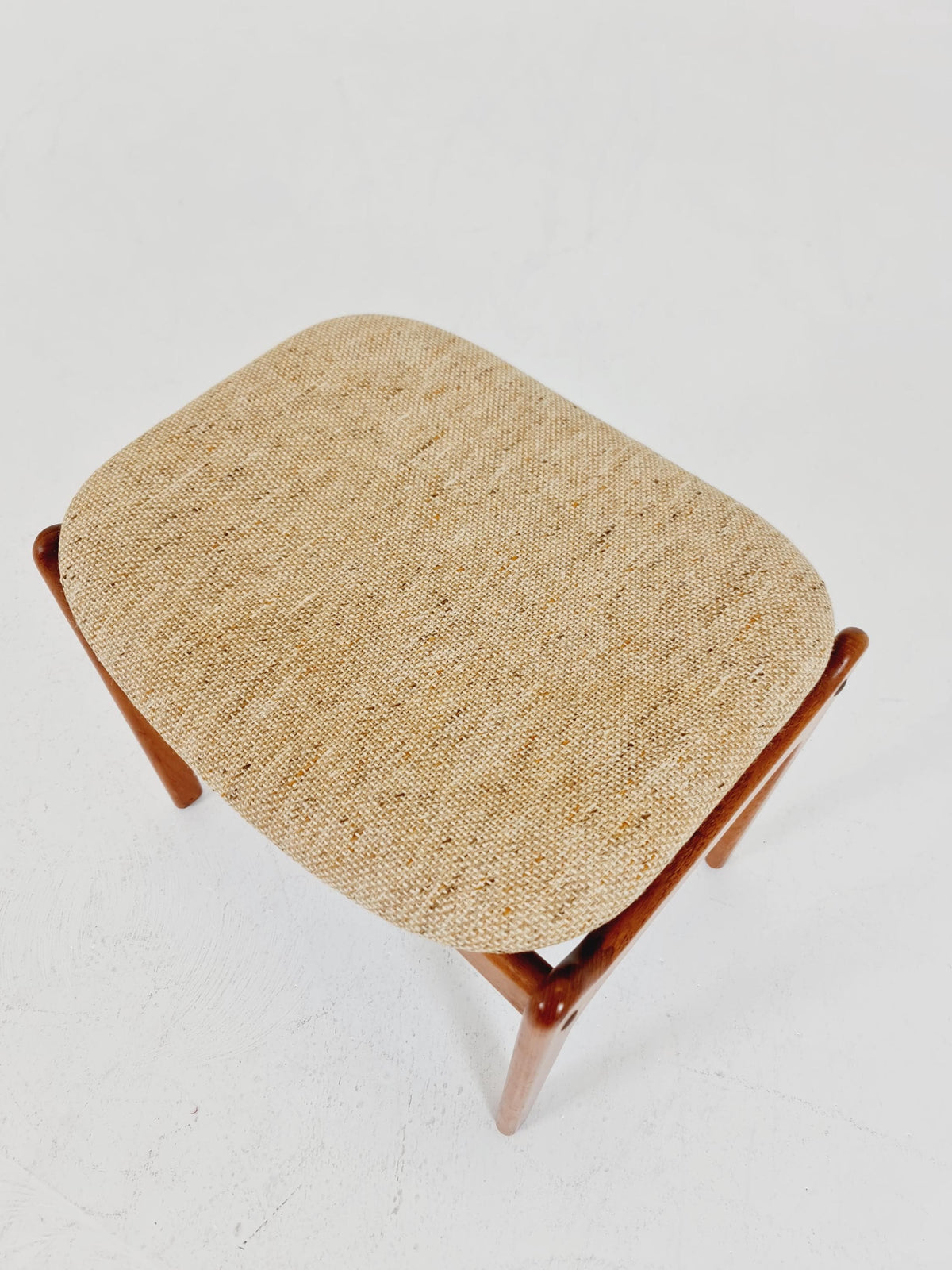 Vintage Danish teak stool ottoman by Erik buch for O.D Möbler , 1960s
