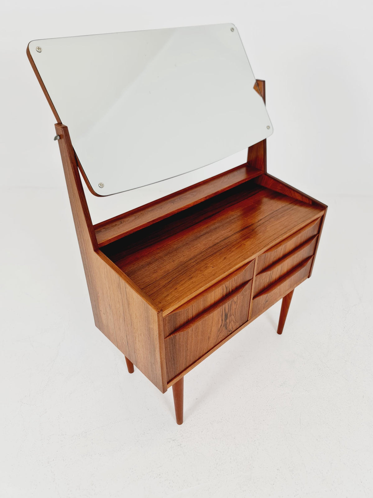 Mid Century Modern Danish Rosewood vanity table/ make up by Cs Odense Furniture, 1960s