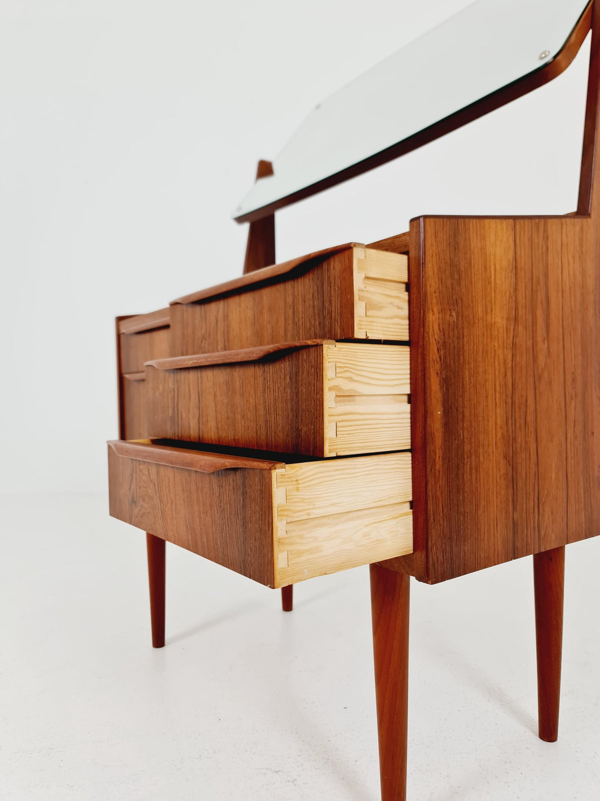 Mid Century Modern Danish Rosewood vanity table/ make up by Cs Odense Furniture, 1960s