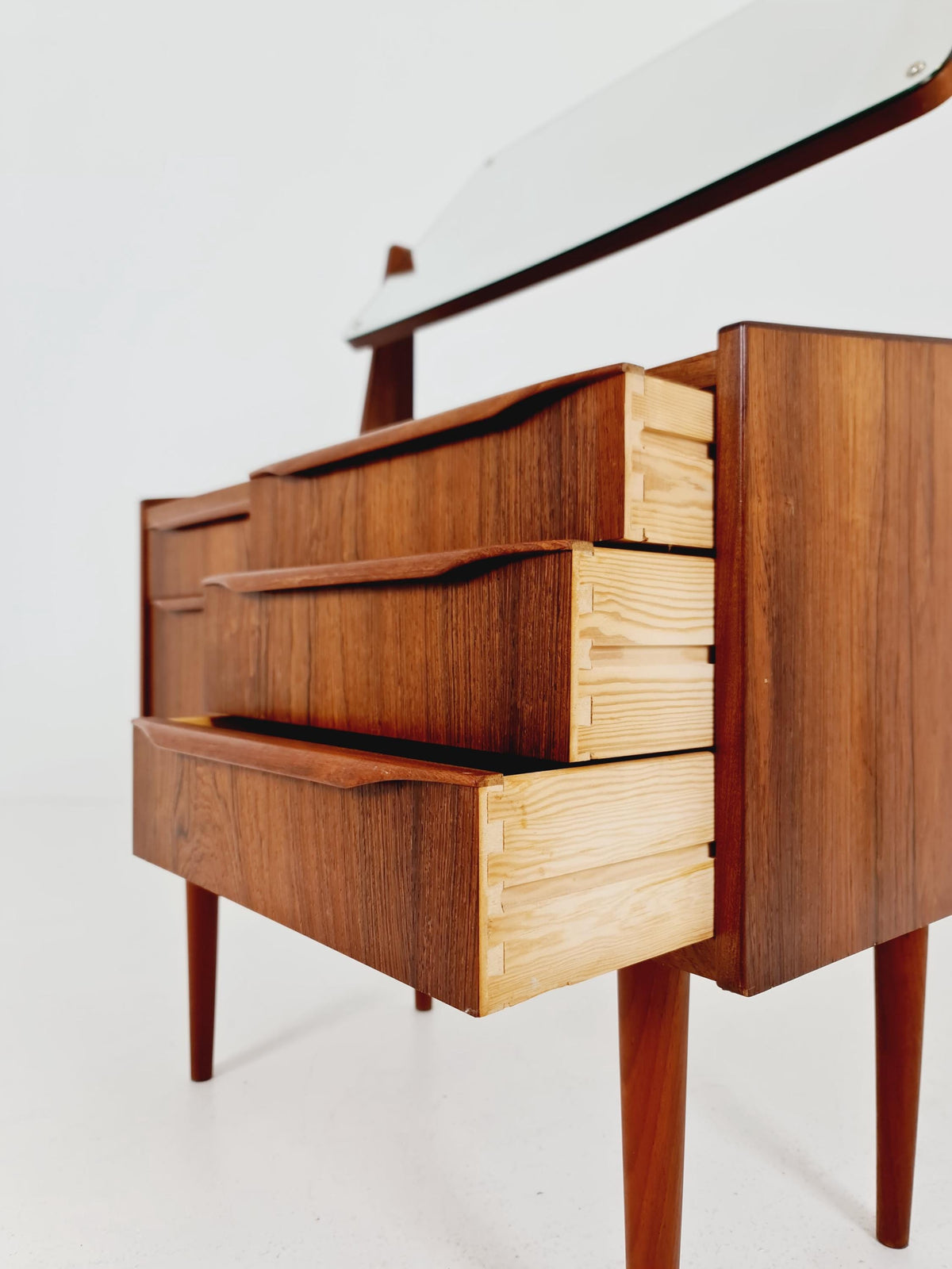 Mid Century Modern Danish Rosewood vanity table/ make up by Cs Odense Furniture, 1960s