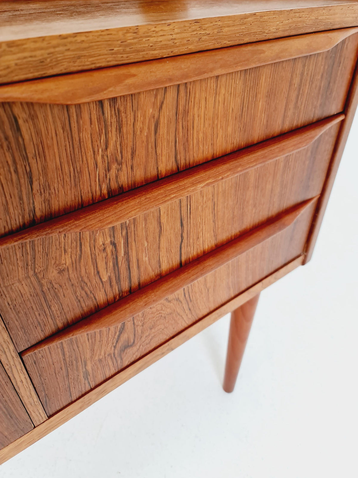 Mid Century Modern Danish Rosewood vanity table/ make up by Cs Odense Furniture, 1960s