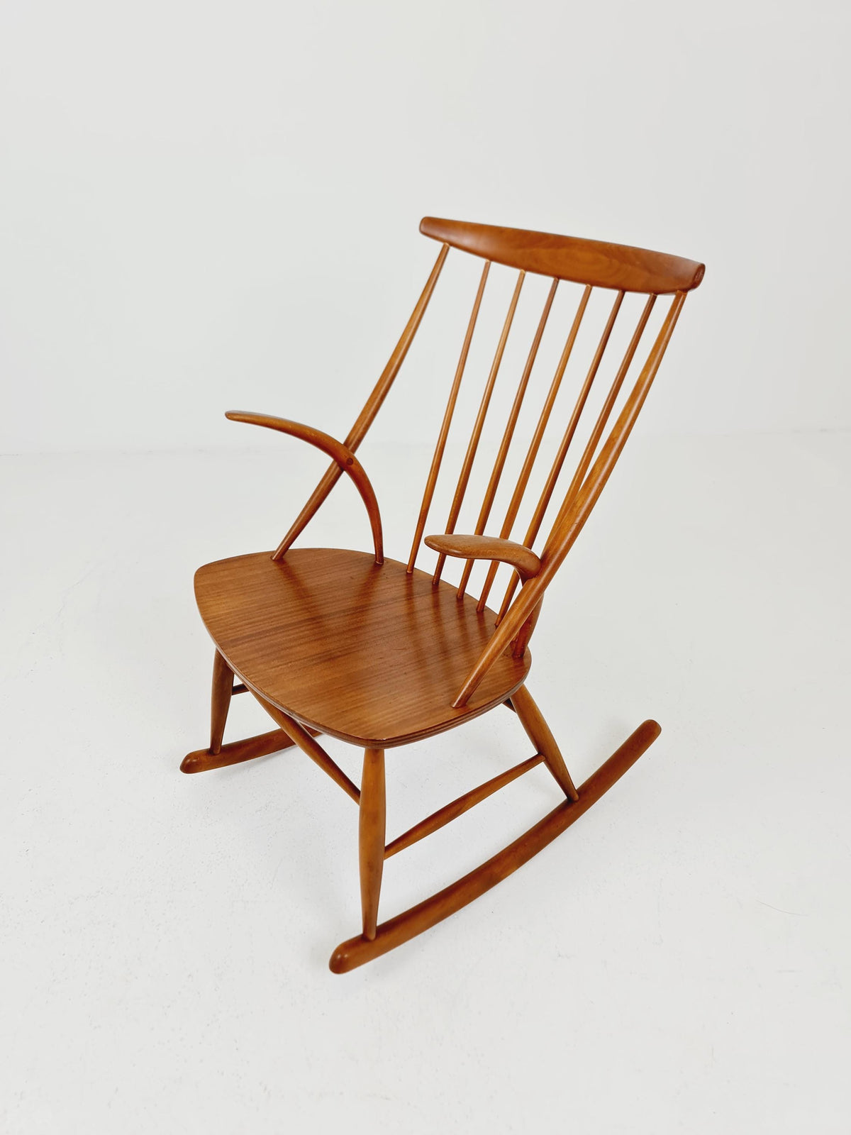 Mid century Scandinavian Rocking Chair by Illum Wikkelso For N.Eilersen , 1960s