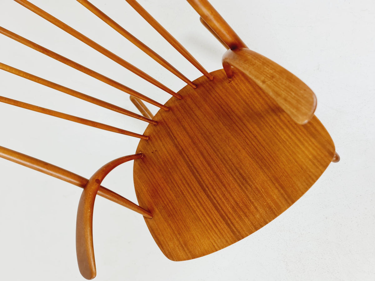 Mid century Scandinavian Rocking Chair by Illum Wikkelso For N.Eilersen , 1960s
