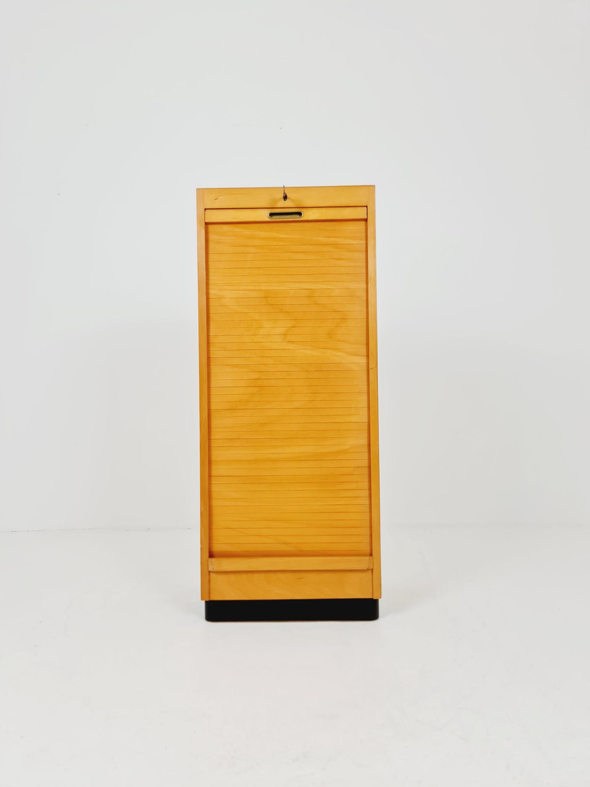 Bauhaus German roll document cabinet in Ash Wood by MW Büro Möbel , 1930s